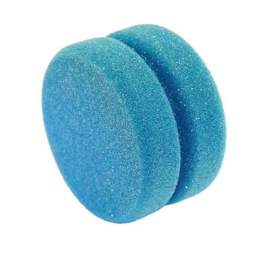 Buff and Shine Blue Tire Dressing Applicator Sponge - 3.5" x 2"