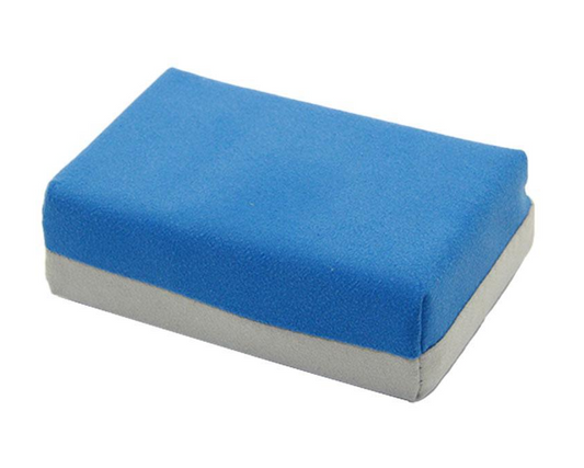 Autofiber Saver Applicator Thick Suede Blue and Gray - 5" x 3" x 1.75"