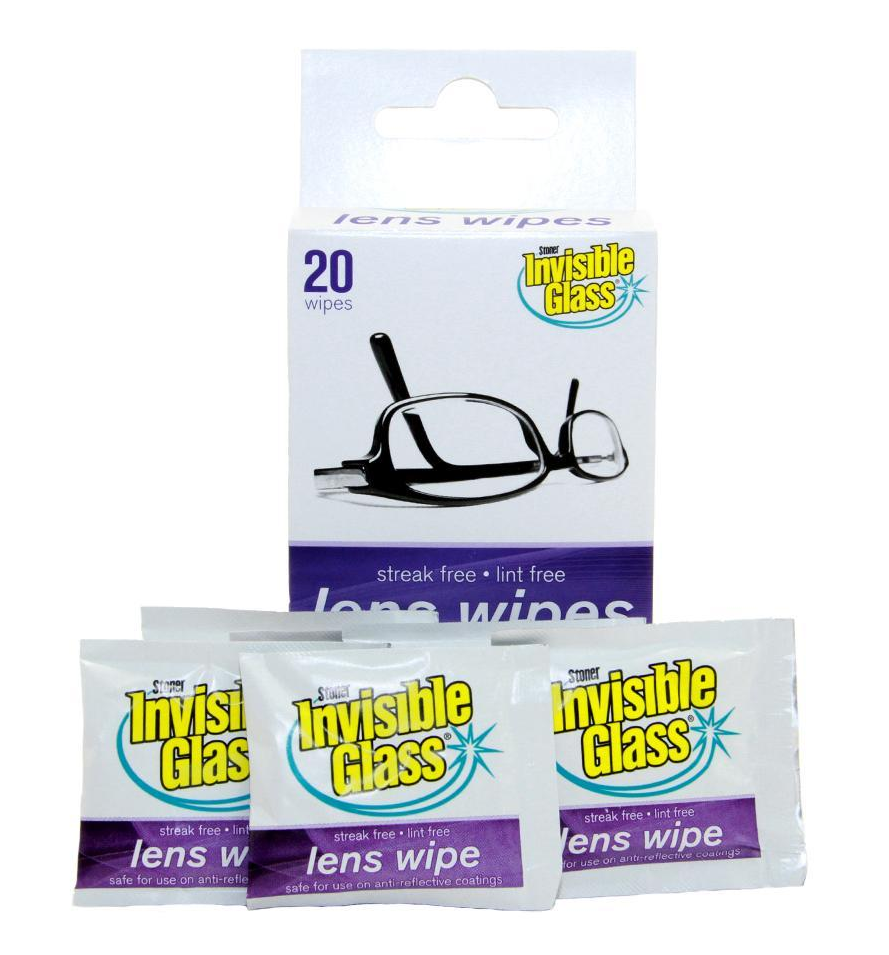 Stoner Invisible Glass Lens Wipe - 20 count